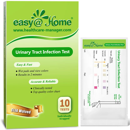 Easy@Home UTI Test Strips (UTI-10P) – 10 Pouch, FSA Eligible
