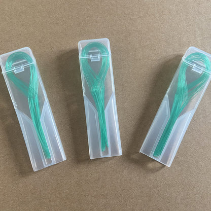 EasyHonor Dental Floss Threaders (Green) – Braces, Bridges & Implants, 210 Count (6 Pack)