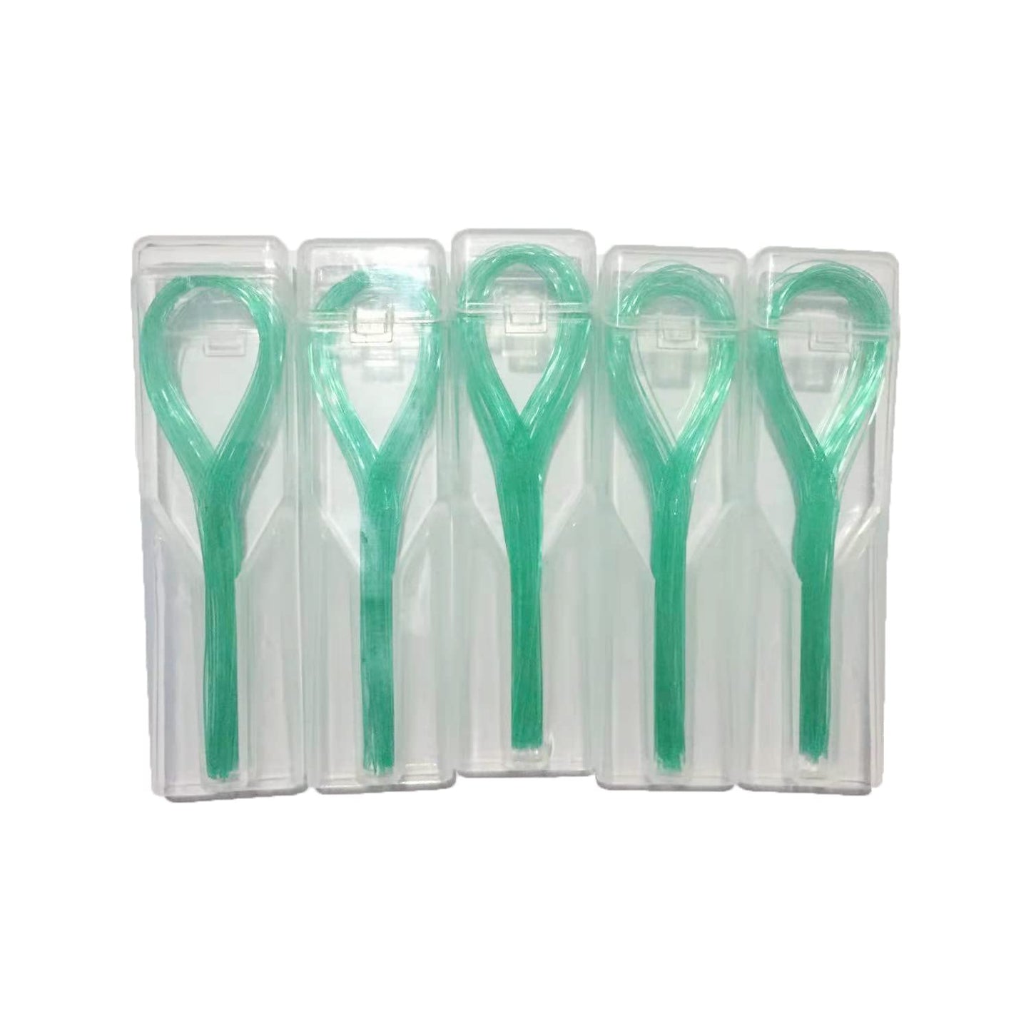 EasyHonor Dental Floss Threaders (Green) – Braces, Bridges & Implants, 210 Count (6 Pack)