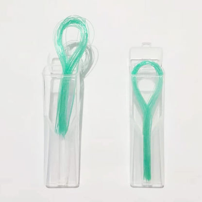 EasyHonor Dental Floss Threaders for Braces, Bridges & Implants – Green, 300 Count (6 Pack)