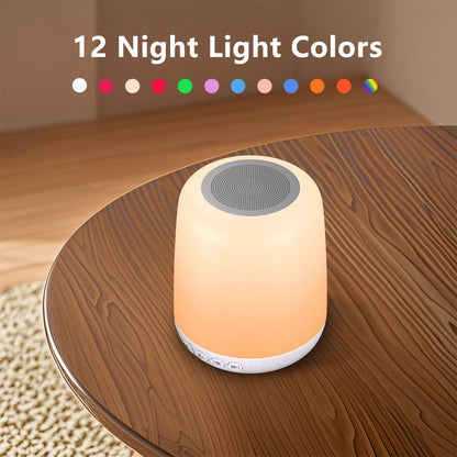 Easysleep White Noise Sound Machine — 30 Sounds, 12 Night Light Colors, App & Touch Control