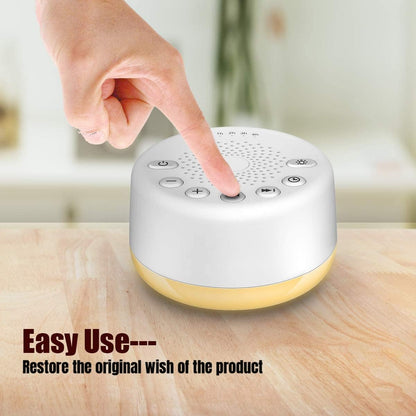 Easysleep White Noise Machine – 25 Sounds, Night Lights, Memory, USB/AC Power