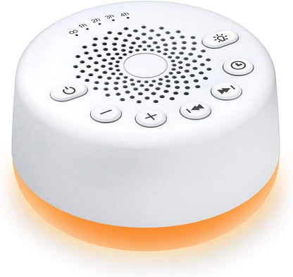 Easysleep White Noise Machine – 25 Sounds, Night Lights, Memory, USB/AC Power