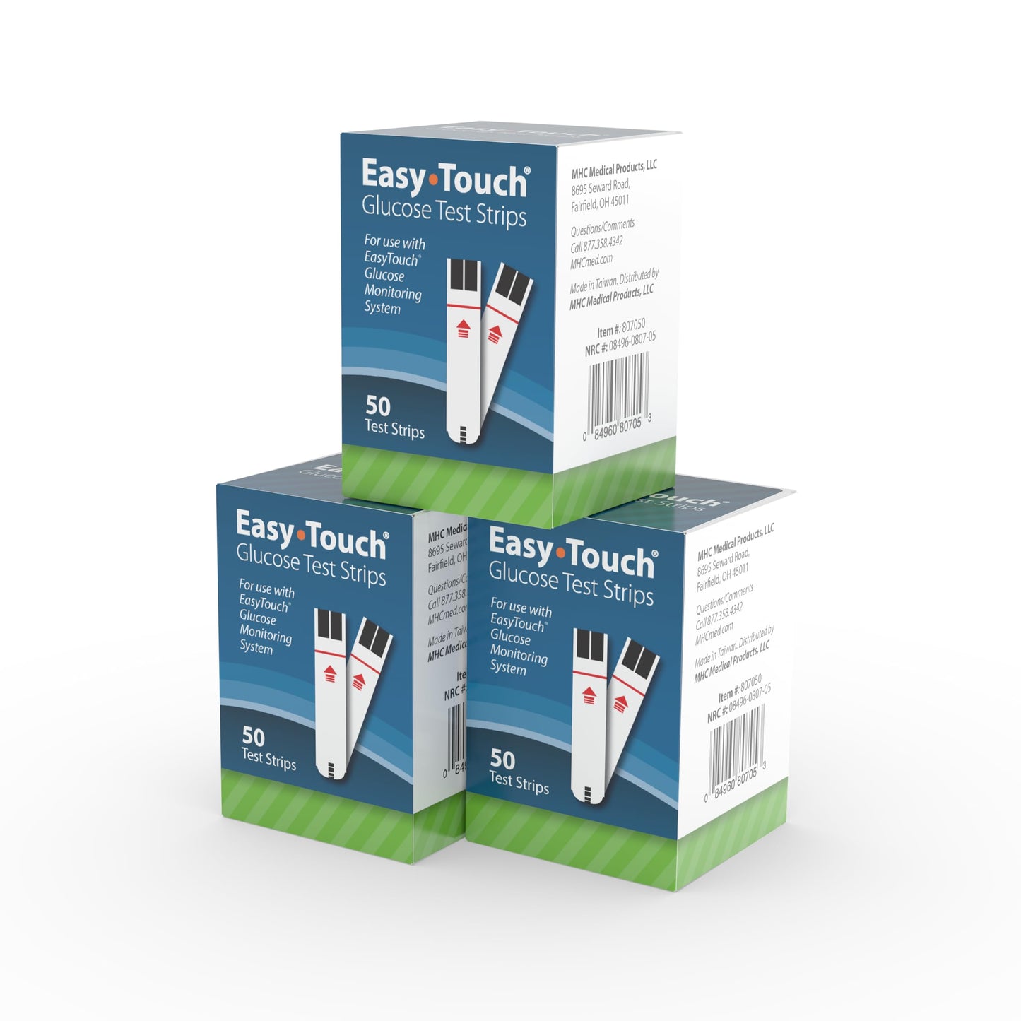EasyTouch Glucose Test Strips, 150 Ct — Fast 5-Second Readings for Home Testing
