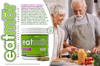 VH Nutrition Eatmor Appetite Booster – Weight Gain Pills for Women & Men | 120 Capsules