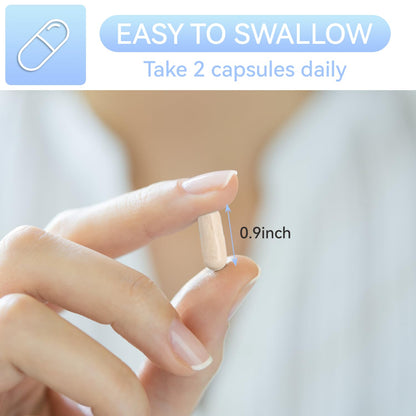 EAZGOO NAC 800mg + Milk Thistle 200mg - 60 Caps | Non-GMO, Gluten Free