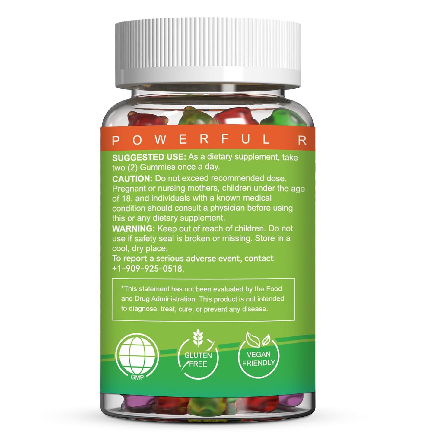 EAZGOO XXL Hemp Gummies – Hemp Oil, Vegan, Low Sugar | 180 Count