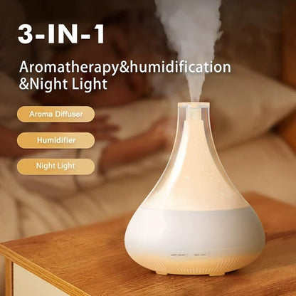Ebooine Smart Aromatherapy Diffuser & Humidifier - 350ML, App Control, Whisper-Quiet LED Mood Lighting