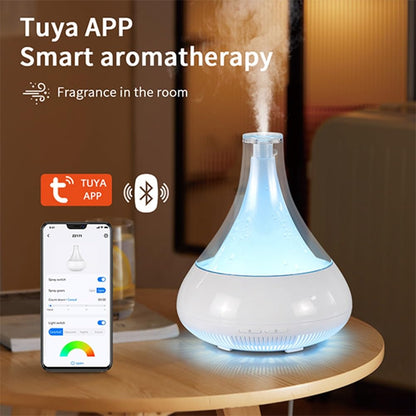 Ebooine Smart Aromatherapy Diffuser & Humidifier - 350ML, App Control, Whisper-Quiet LED Mood Lighting