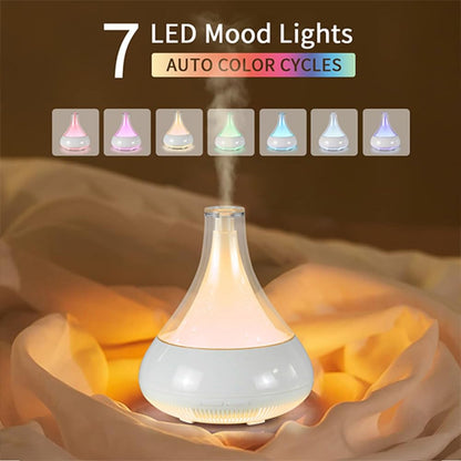 Ebooine Smart Aromatherapy Diffuser & Humidifier - 350ML, App Control, Whisper-Quiet LED Mood Lighting
