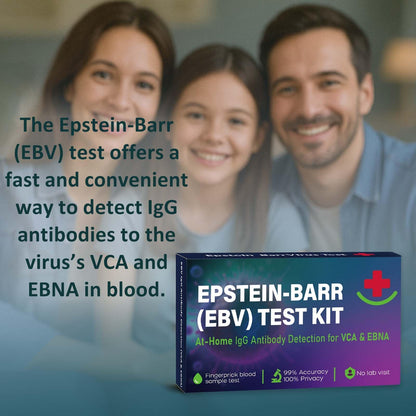 Epstein Barr EBV At-Home Test Kit – IgG VCA & EBNA | 15-Minute Result