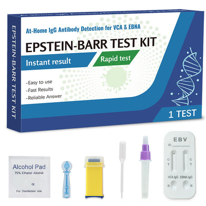 Epstein-Barr (EBV) At-Home Test Kit — No Lab Visit | IgG to VCA & EBNA | Finger-Prick
