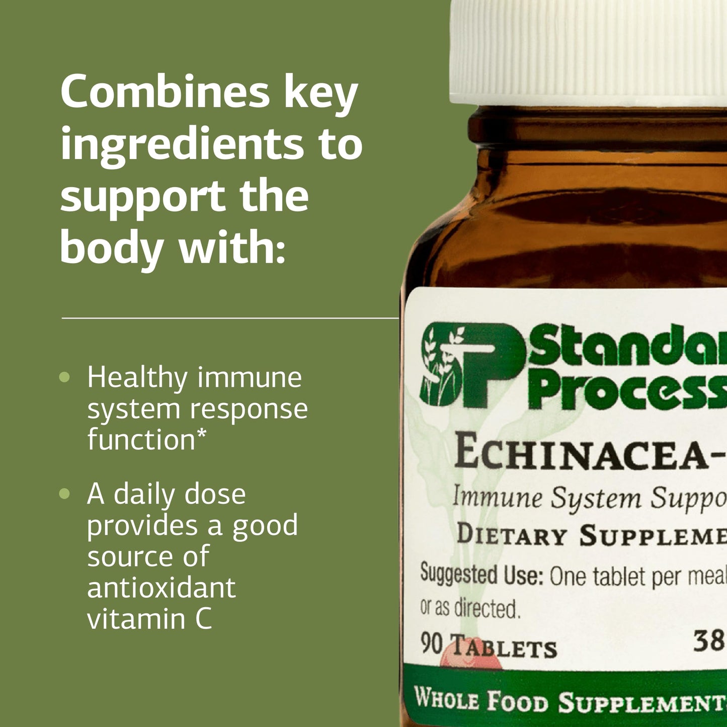 Standard Process Echinacea-C - Immune Support Supplement (90 Tablets)