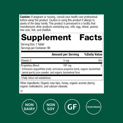 Standard Process Echinacea-C - Immune Support Supplement (90 Tablets)