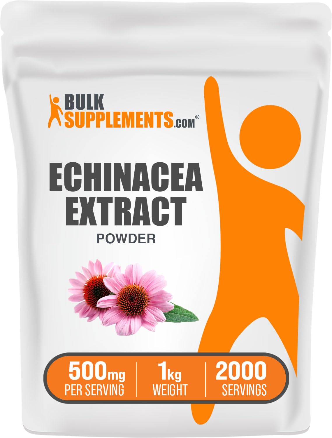 BulkSupplements Echinacea Extract Powder - 500mg/Serving, 1kg (2.2 lb) - Vegan & Gluten Free