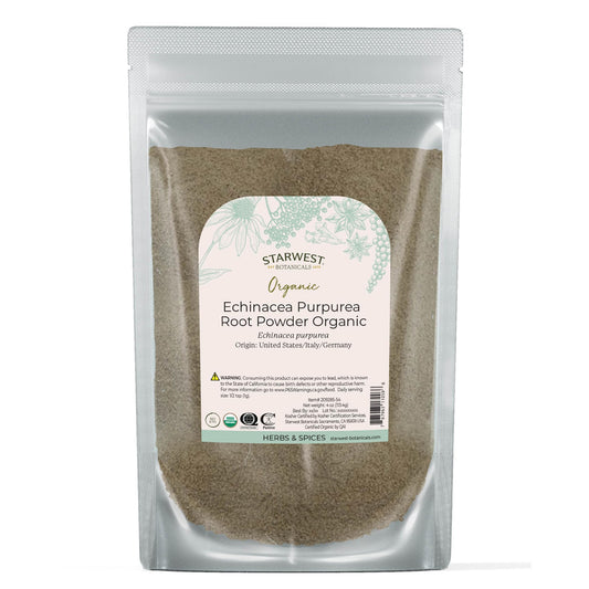 Starwest Botanicals Organic Echinacea Purpurea Root Powder – 4 oz Pouch | Kosher, Non-GMO BritishVita | Premium UK Vitamins & Wellness Supplements
