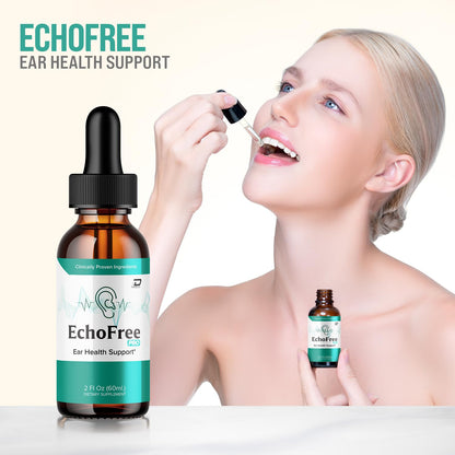 Echo Free Drops – EchoFree Pro 24 Ear Support & Liquid Drops (1 Month, 1 Pack)