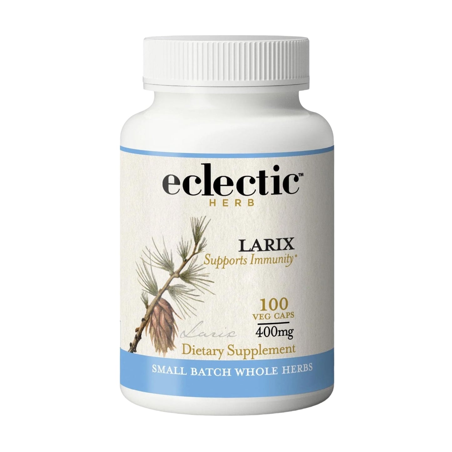 Eclectic Institute Raw Freeze-Dried Larix Capsules – Immune, Respiratory & Ear Support | 100 CT (400 mg)