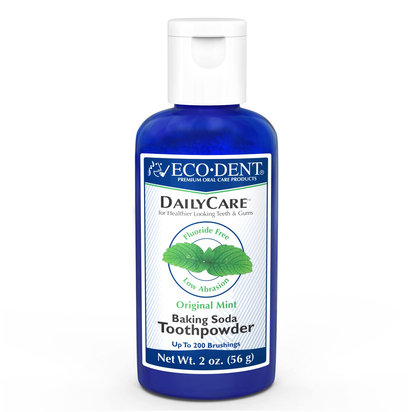 Eco-Dent DailyCare Baking Soda Toothpowder – Original Mint, SLS & Fluoride-Free