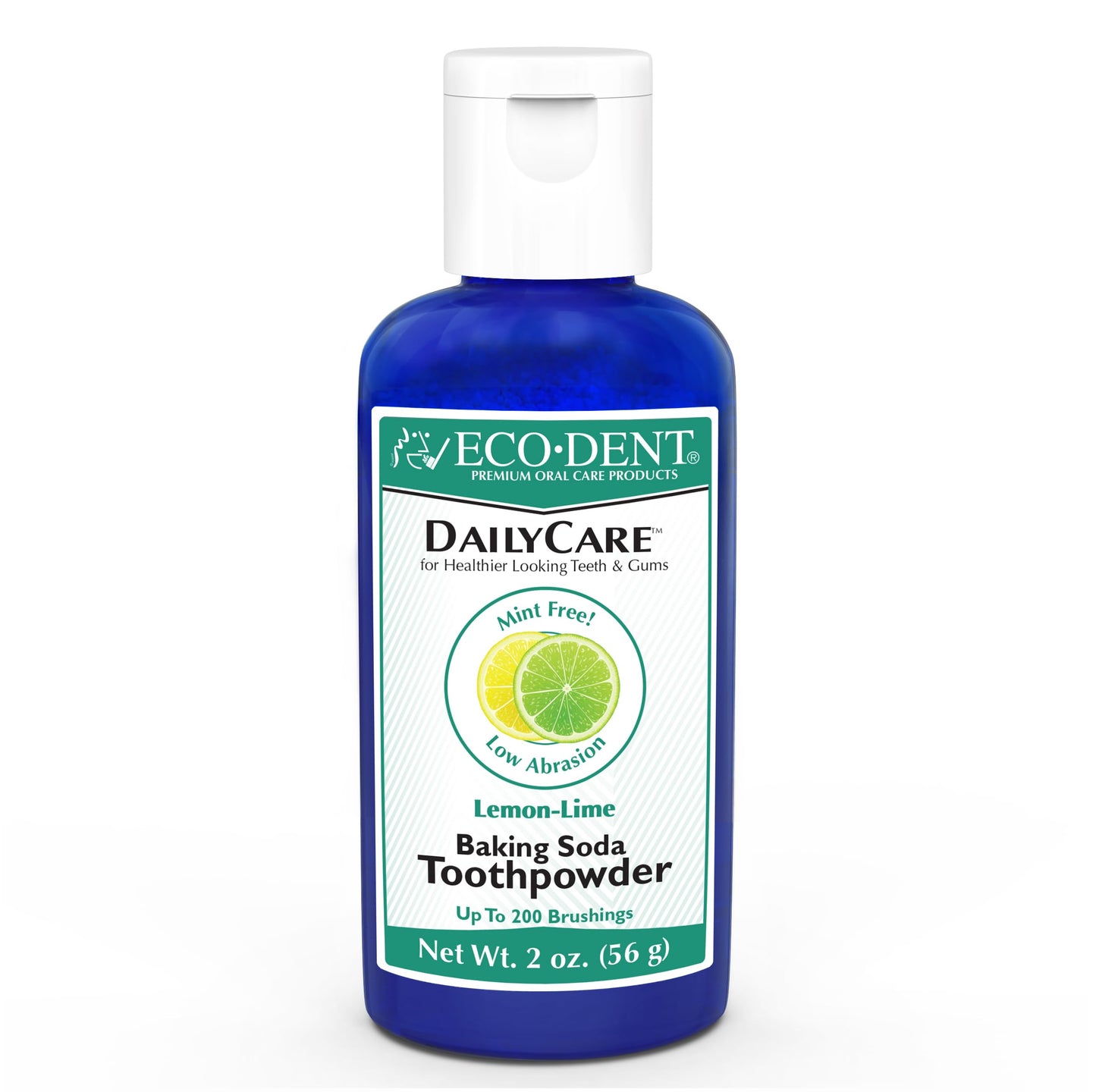 Eco-Dent DailyCare Toothpowder Lemon-Lime – SLS & Fluoride-Free, Minerals & Oils