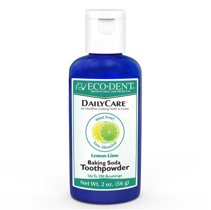 Eco-Dent DailyCare Toothpowder Lemon-Lime – SLS & Fluoride-Free, Minerals & Oils