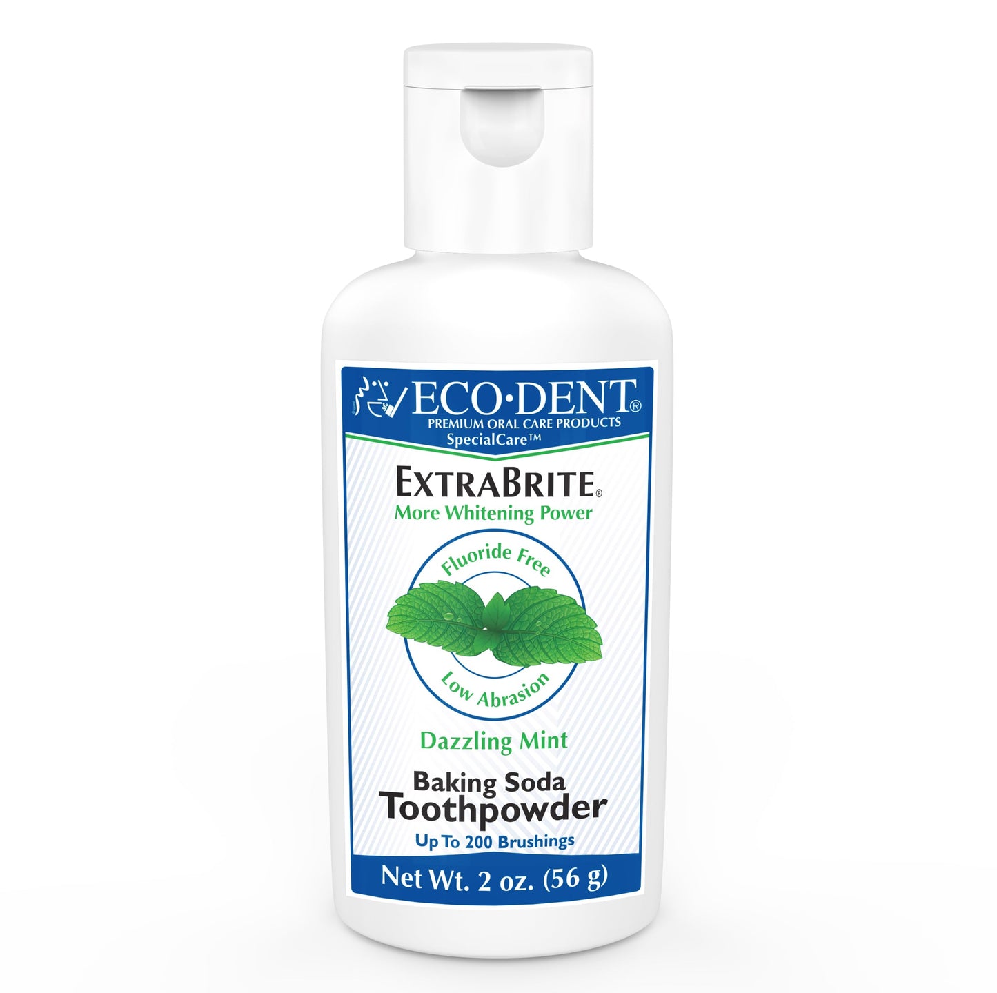 Eco-Dent ExtraBrite Mint Tooth Powder – SLS & Fluoride-Free Whitening Alternative