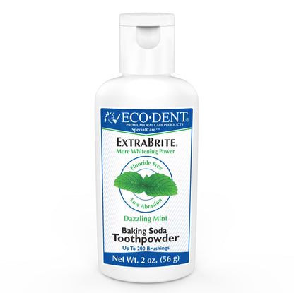 Eco-Dent ExtraBrite Mint Tooth Powder – SLS & Fluoride-Free Whitening Alternative