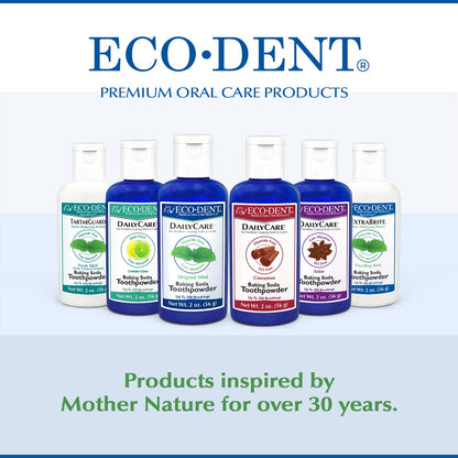 Eco-Dent ExtraBrite Mint Tooth Powder – SLS & Fluoride-Free Whitening Alternative