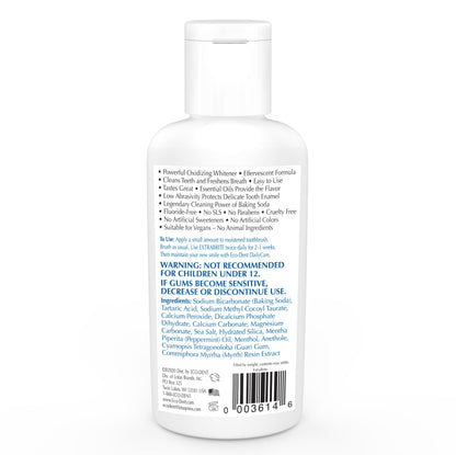 Eco-Dent ExtraBrite Mint Toothpowder – Fluoride-Free Whitening Powder (2 oz, Pack of 2)