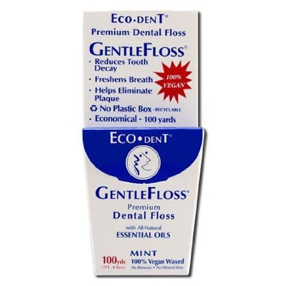 Eco Dent Floss Gentle Mint 100yd3 - Premium Dental Floss