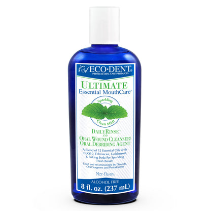 Eco-Dent Mint Alcohol-Free Mouthwash – Baking Soda Rinse + DailyRinse Pack