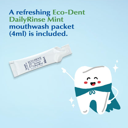 Eco-Dent Mint Alcohol-Free Mouthwash – Baking Soda Rinse + DailyRinse Pack