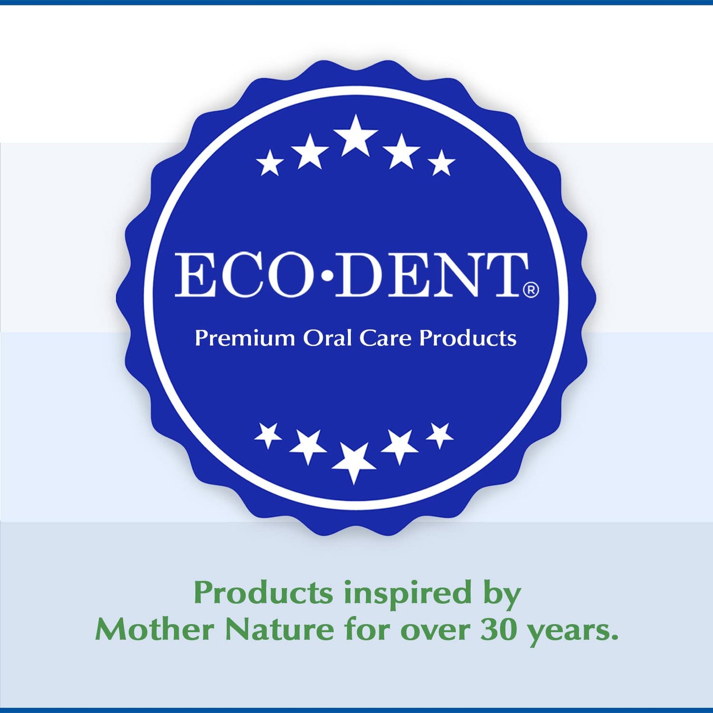 Eco-Dent Alcohol-Free Mint Mouthwash | Baking Soda, CoQ10, 8 oz (Pack of 2)