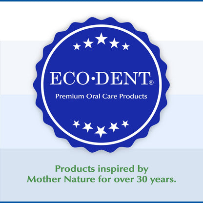 Eco-Dent Alcohol-Free Mint Mouthwash | Baking Soda, CoQ10, 8 oz (Pack of 2)