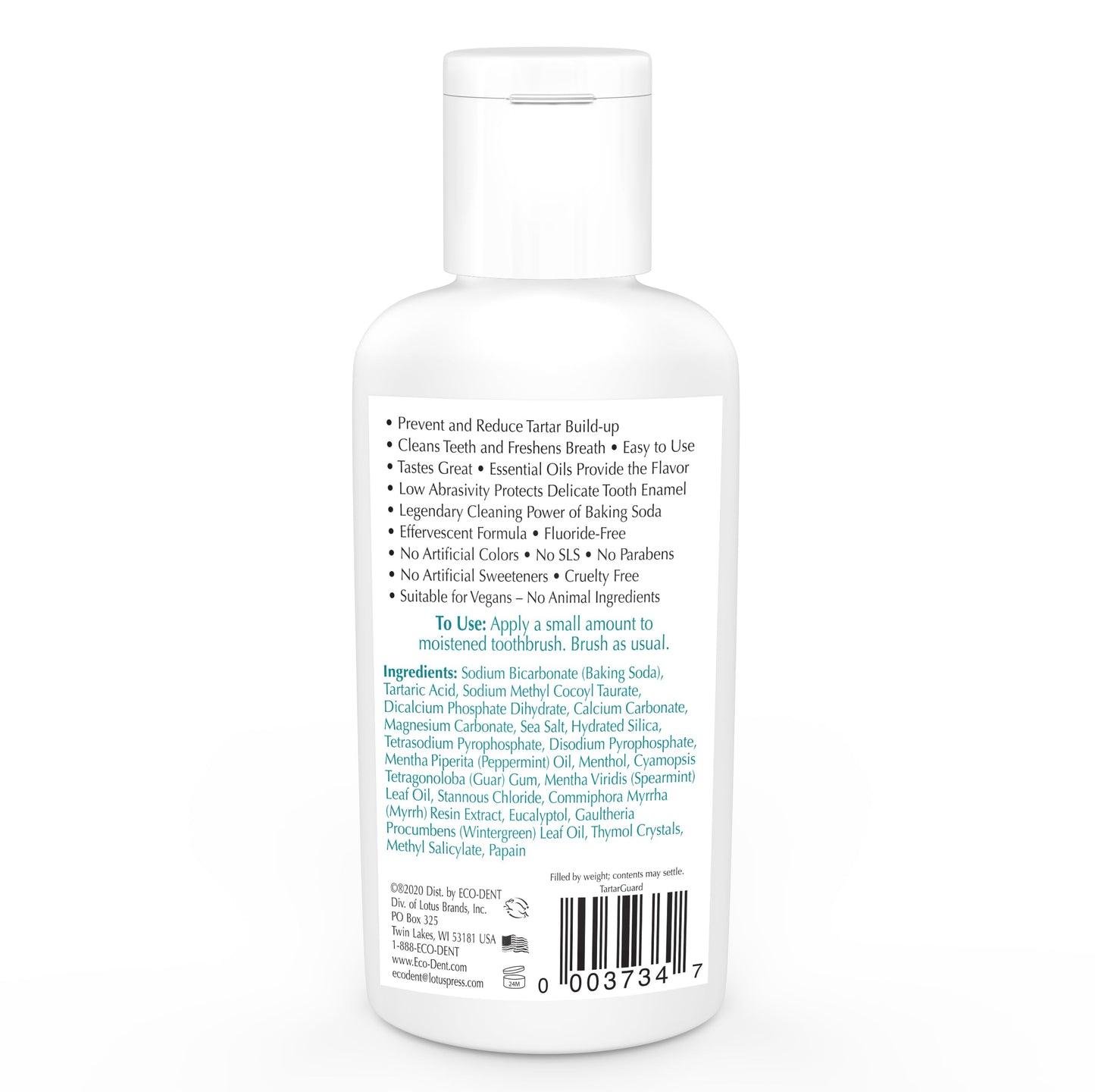 Eco-Dent TartarGuard Tooth Powder – Enzymatic Tartar Control, SLS/Fluoride Free