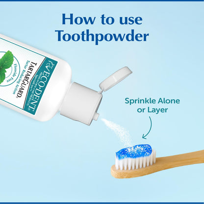 Eco-Dent TartarGuard Tooth Powder – Enzymatic Tartar Control, SLS/Fluoride Free