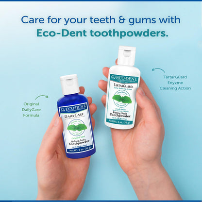 Eco-Dent TartarGuard Tooth Powder – Enzymatic Tartar Control, SLS/Fluoride Free