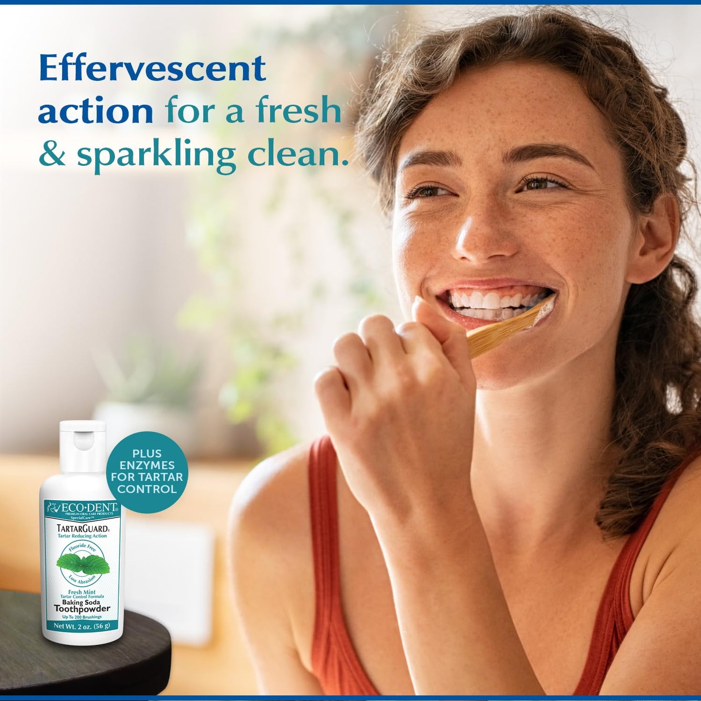Eco-Dent TartarGuard Tooth Powder – Enzymatic Tartar Control, SLS/Fluoride Free