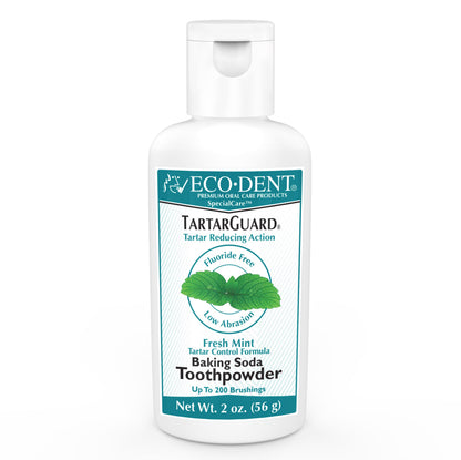 Eco-Dent TartarGuard Toothpowder with DailyRinse – Enzyme Cleaning, SLS-Free, Fluoride-Free