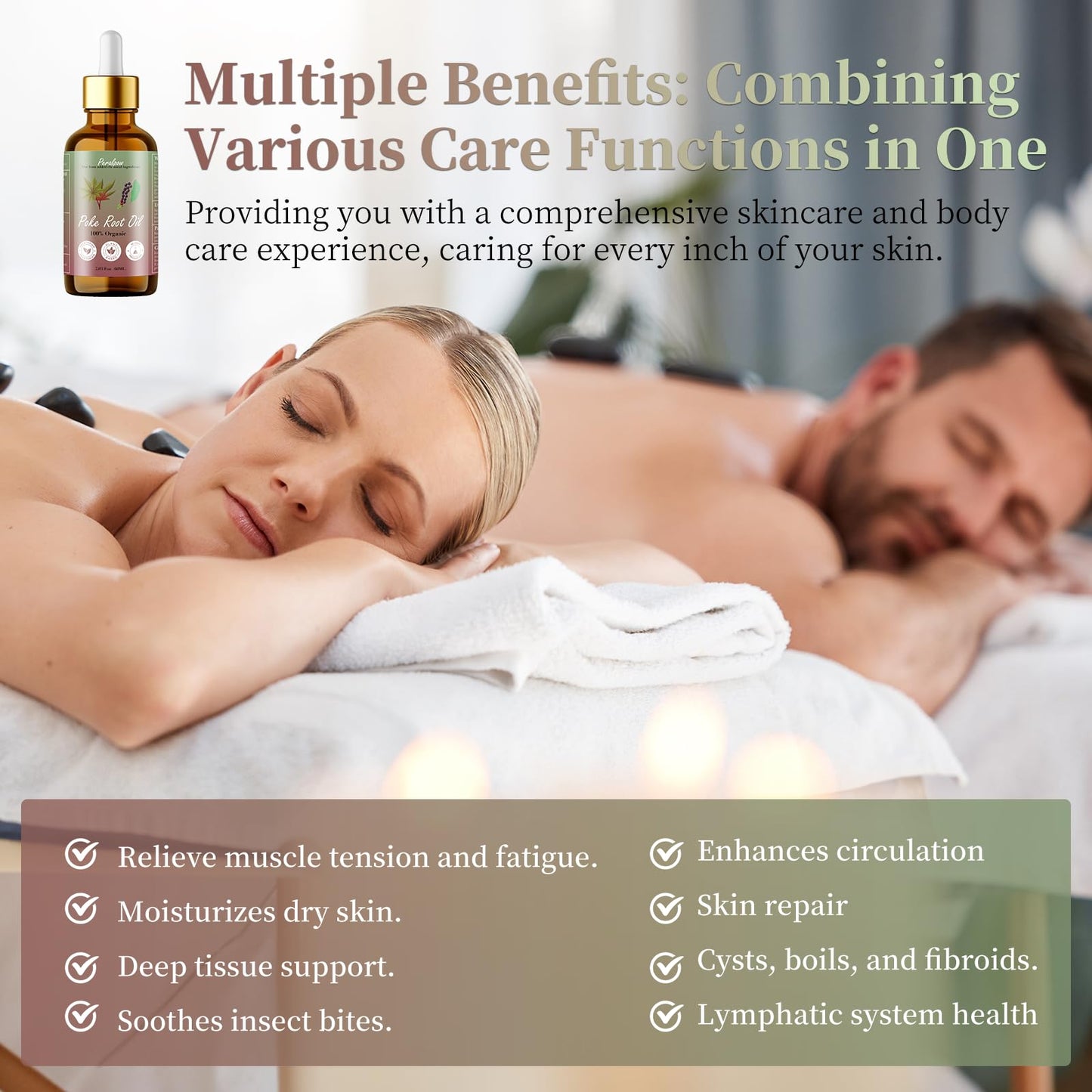 Organic Poke Root Castor Oil for Lymphatic Support – 60 ml (2.03 oz)
