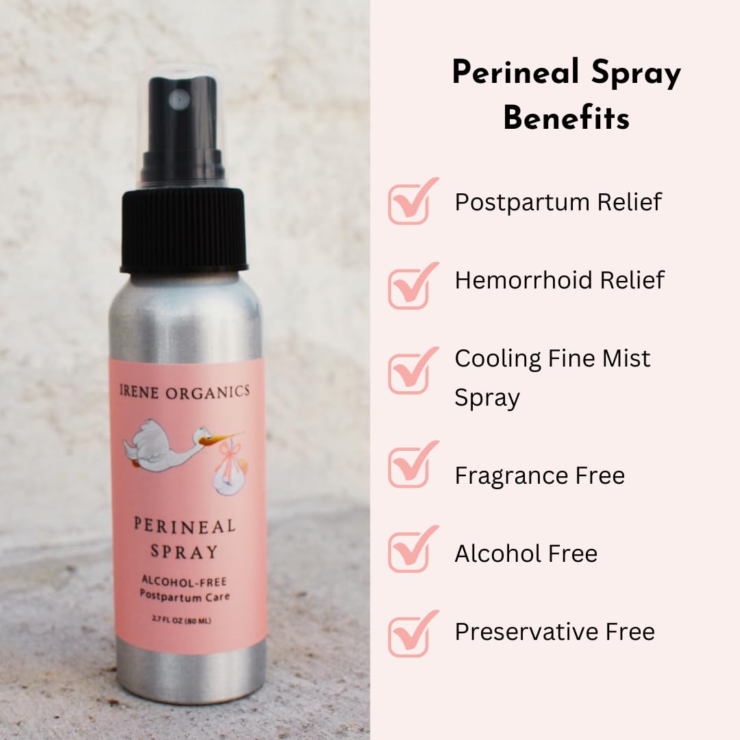 Organic Perineal Massage Oil Spray – Irene Organics (Pregnancy & Postpartum)