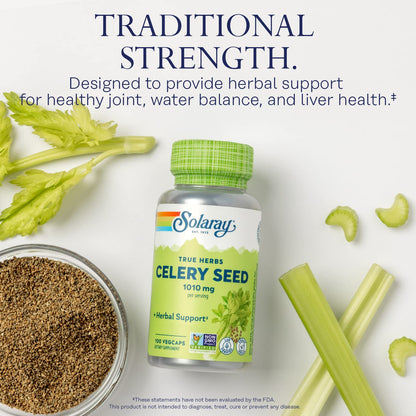 Solaray Celery Seed 505mg | 100 Vegetarian Capsules