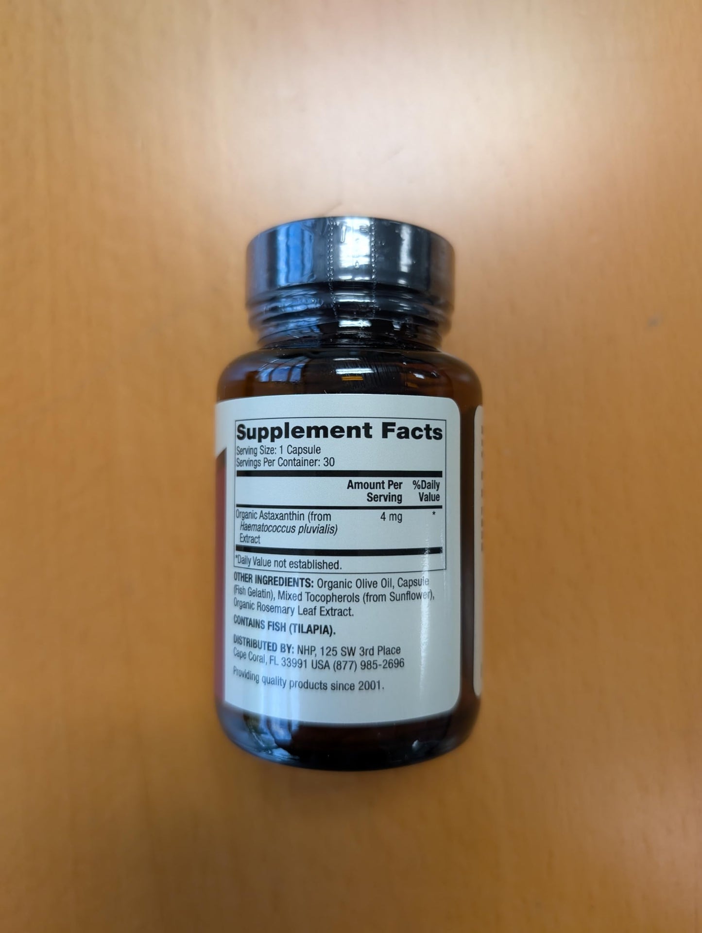Dr. Mercola Organic Astaxanthin 4 mg – Antioxidant Support – 30 Servings