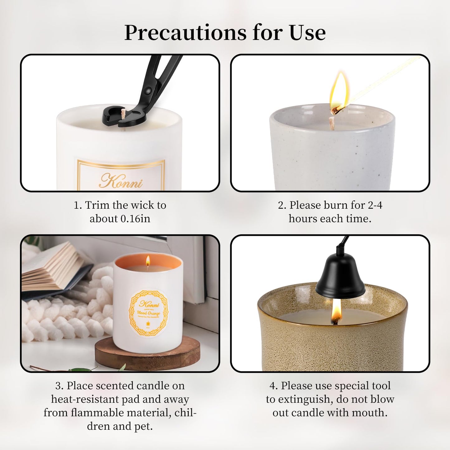9oz White Soy Scented Candle – Lavender Aromatherapy Jar, Ceramic Cup 7 (Non-Toxic Gift)