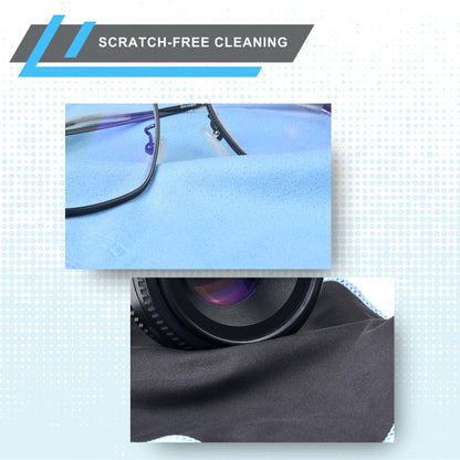 Eco-Fused 5-Pack Microfiber Cleaning Cloths – Double-Sided, Scratch-Free for Screens
