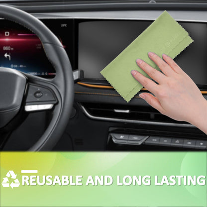 Eco-Fused Microfiber Cleaning Cloths - 12 Pack for Glasses, Lenses & Screens