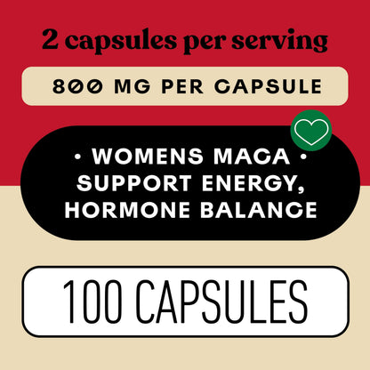 Complete Natural Products Organic Red Maca Root Capsules - 800mg Gelatinized, 2-Pack
