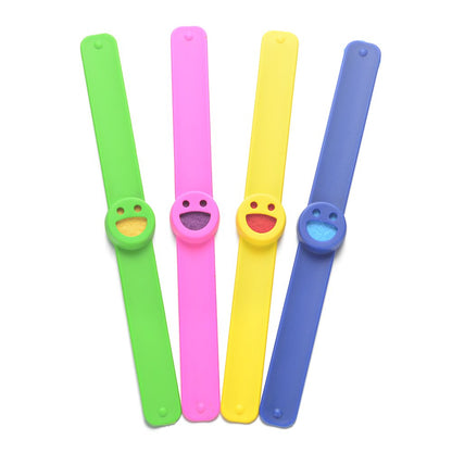 Kids Essential Oil Diffuser Bracelets Kit - 4-Pack Eco-friendly Silicone Wristbands, 20 Felt Refill Pads
