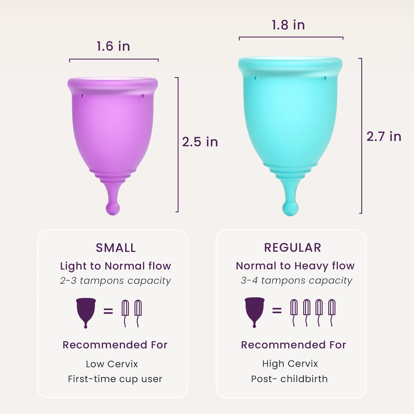 EcoBlossom Complete Menstrual Cup Kit – All-In-One Reusable Cups, Lube, Cleaner, Holder & Applicator