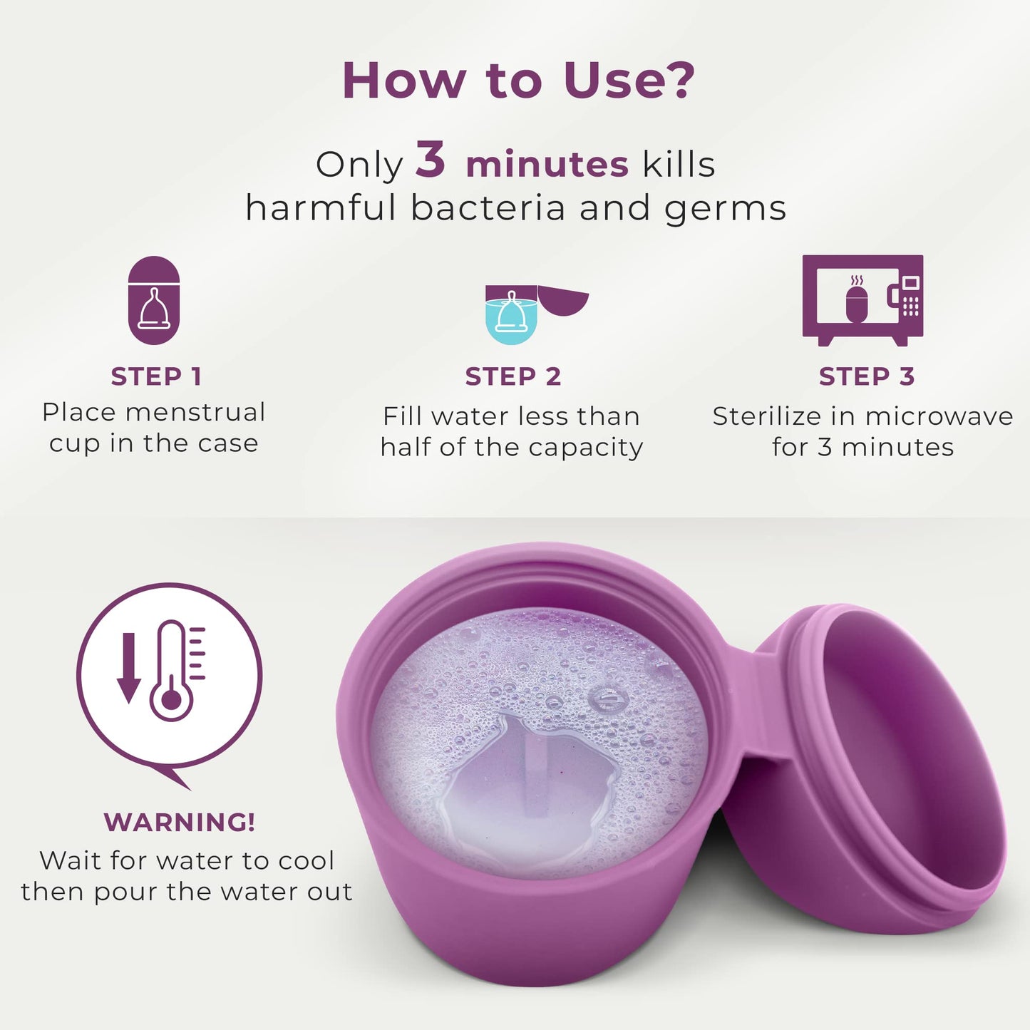 EcoBlossom Complete Menstrual Cup Kit – All-In-One Reusable Cups, Lube, Cleaner, Holder & Applicator